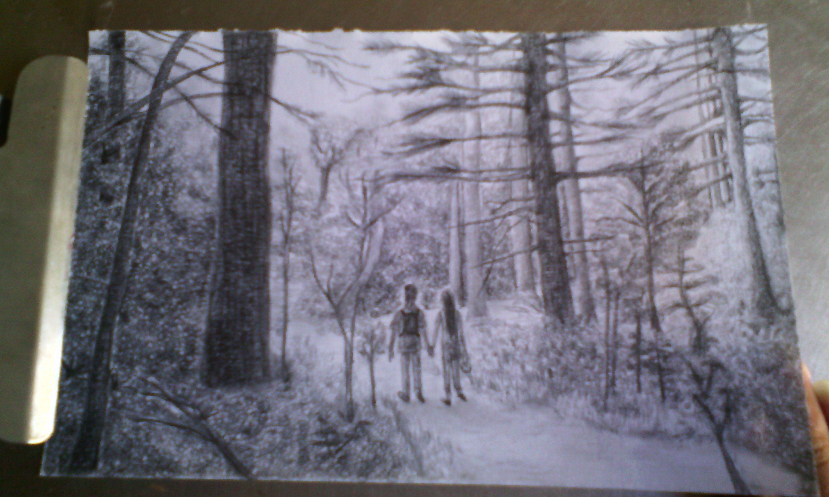 2880x1728 Sketch Drawing Contest - Forest Sketch Drawing