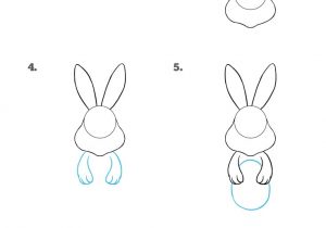 300x210 Step By Step Drawing Rabbit How To Sketch A Rabbit, Stepstep - Forest Sketch Easy