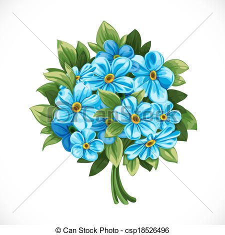 450x470 Forget Me Not Clipart Bunch - Forget Me Not Flower Sketch