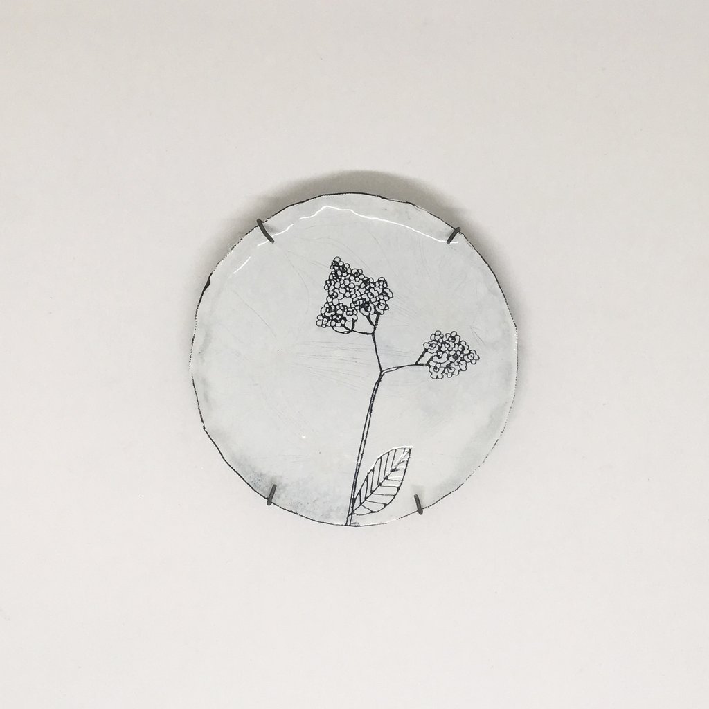 1024x1024 Forget Me Not Flower Enamel Plate Two Kats And A Cow - Forget Me Not Flower Sketch