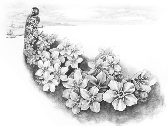 690x516 Forget Me Not By Maya Hum Maya Hum - Forget Me Not Sketch