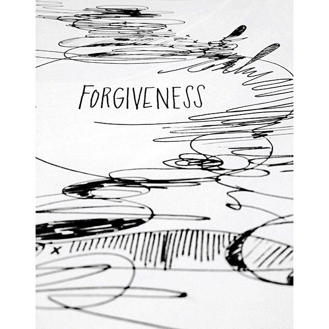 640x640 Forgiveness Hand Drawn Type And Contour Sketch Melissa - Forgiveness Sketch