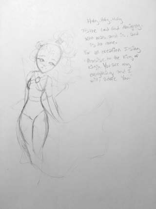 320x427 This Is A Sketch Of Jewel (Her Name Is Heather On Earth) Who Is - Forgiveness Sketch