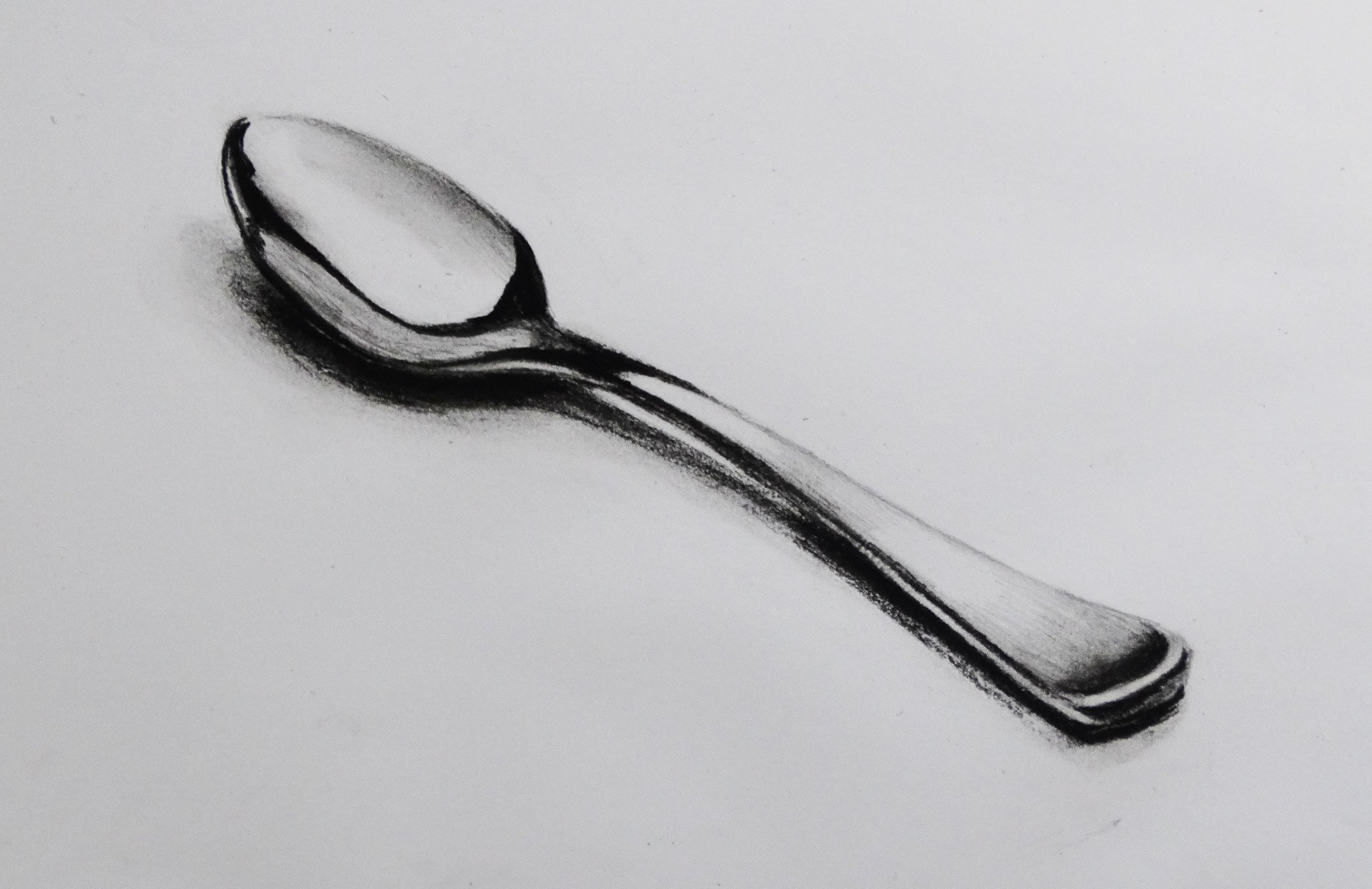 3504x2272 How To Draw A Realistic Spoon - Fork And Spoon Sketch