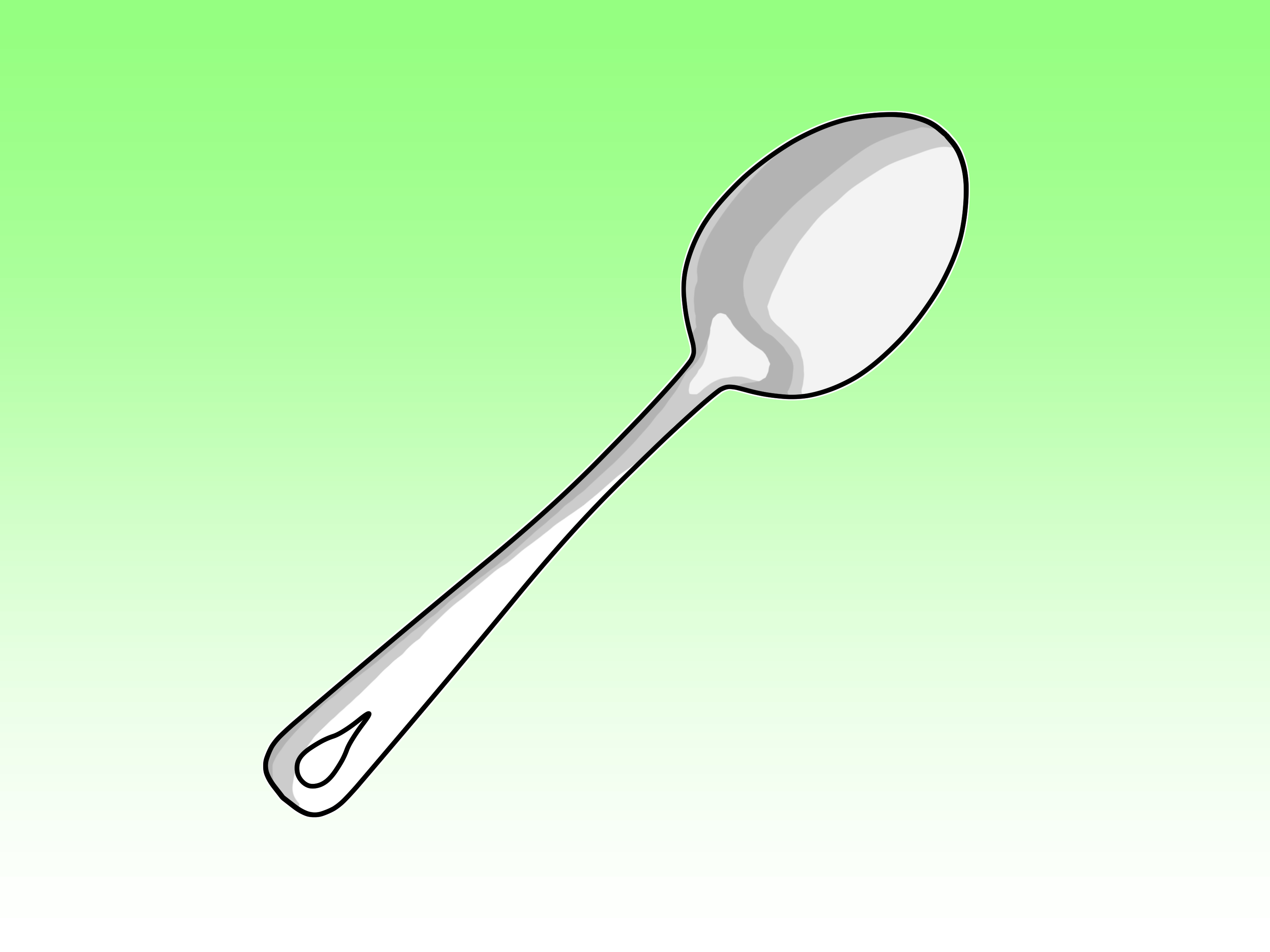 3200x2400 How To Draw A Spoon 10 Steps (With Pictures) - Fork And Spoon Sketch