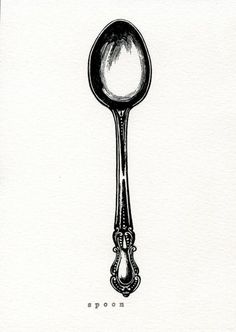 236x332 Drawn Spoon Sketch - Fork And Spoon Sketch