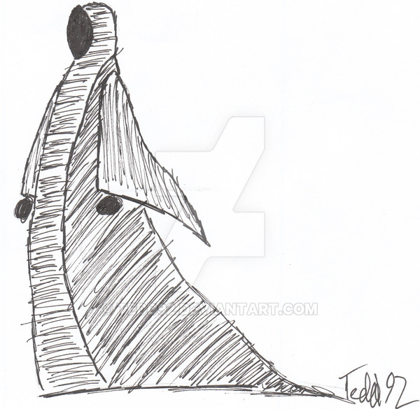 600x585 The Man With The Fork Sketch By Tedd92 - Fork Sketch