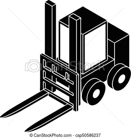 446x470 Forklift Icon, Simple Style. Forklift Icon. Simple Illustration Of - Forklift Sketch