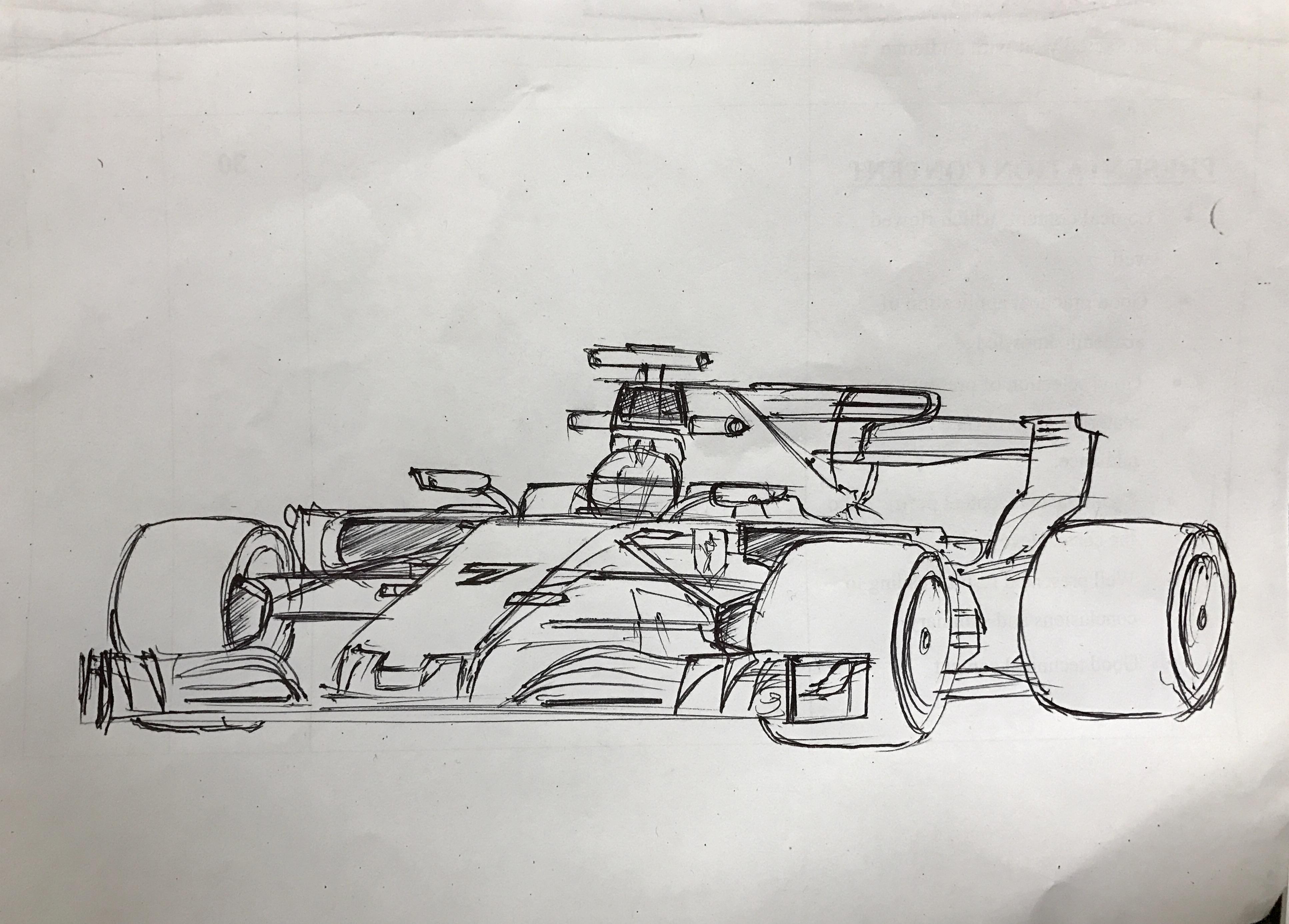 Formula 1 Sketch at PaintingValley.com | Explore collection of Formula ...