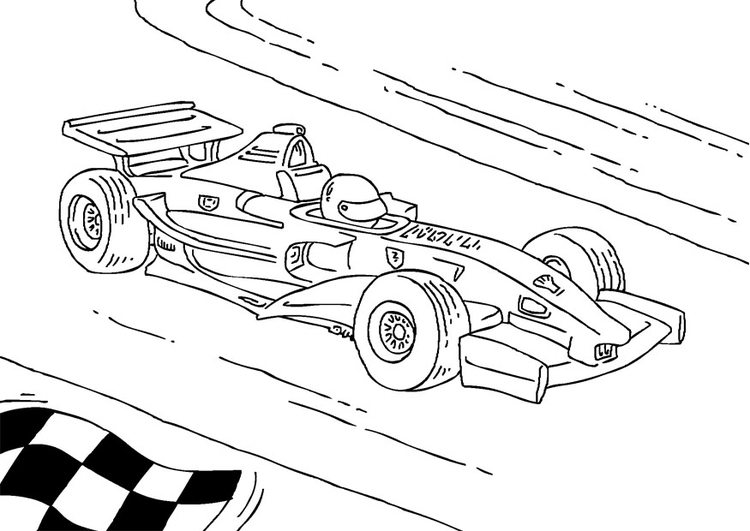750x531 Coloring - Formula 1 Sketch