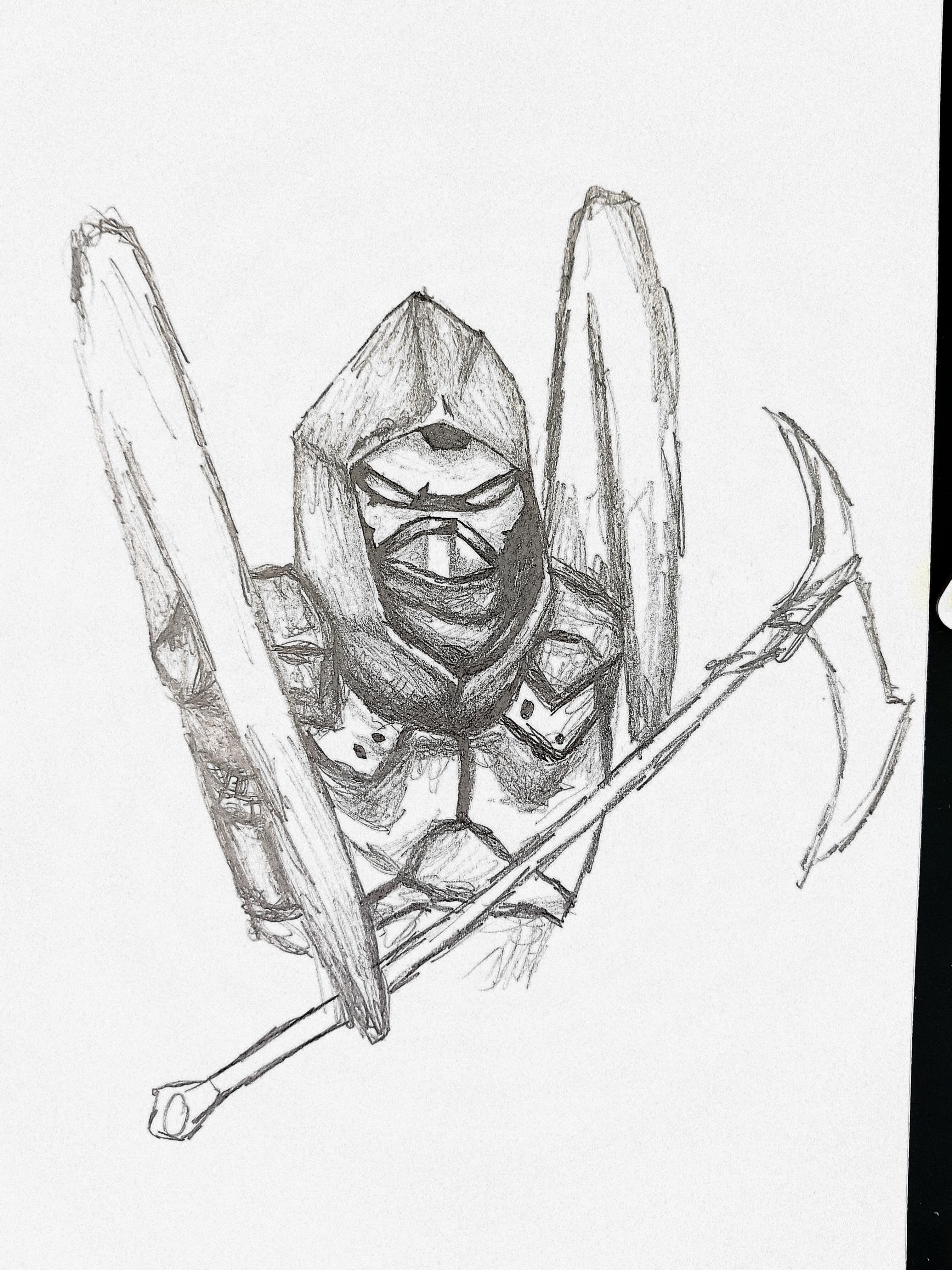 Fortnite Sketch At Paintingvalley Com Explore Collection Of - 3024x4032 fortnite battle royale quick sketch of my favourite skin road trip fortnite sketch