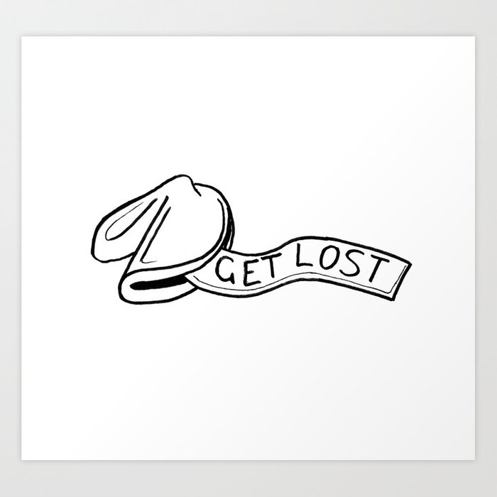 700x700 Fortune Cookie Art Print By Alishas Society6 - Fortune Cookie Sketch