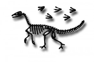 300x200 Paper Crafts For Children Glue Print Fossil Rubbing - Fossil Sketch