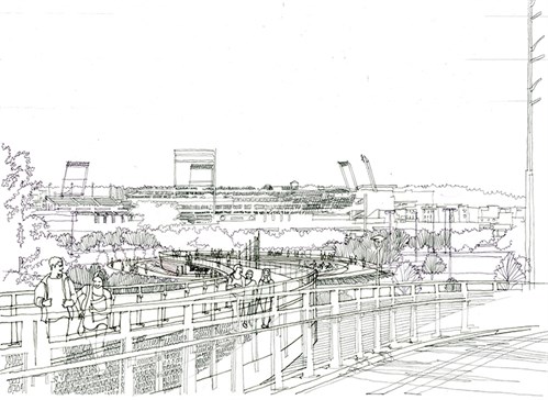 499x364 The Power Of Sketching Architectural Foundation Of Nebraska - Foundation Sketch