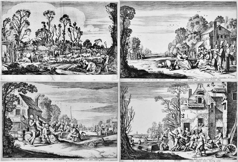 944x641 Glorious Gardens Of Early Europe 16c Amp 17c Prints Of The Four Seasons - Four Seasons Sketch