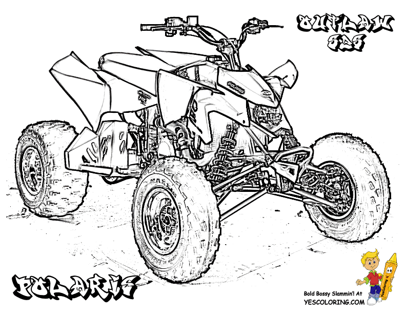 792x612 Four Wheeler Coloring Pages Coloring Pages For Free - Four Wheeler Sketch