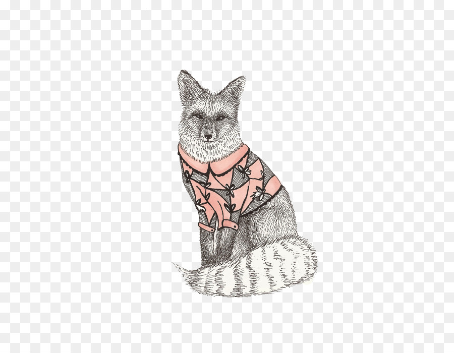 900x700 Drawing Animal Fox Illustration - Fox Animal Sketch