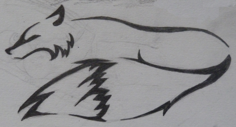 800x432 Collection Of Easy Tribal Fox Drawing High Quality, Free - Fox Sketch Easy