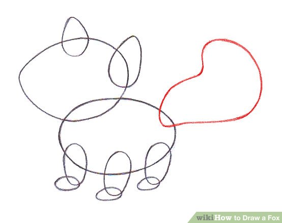 554x437 4 Ways To Draw A Fox - Fox Sketch Easy