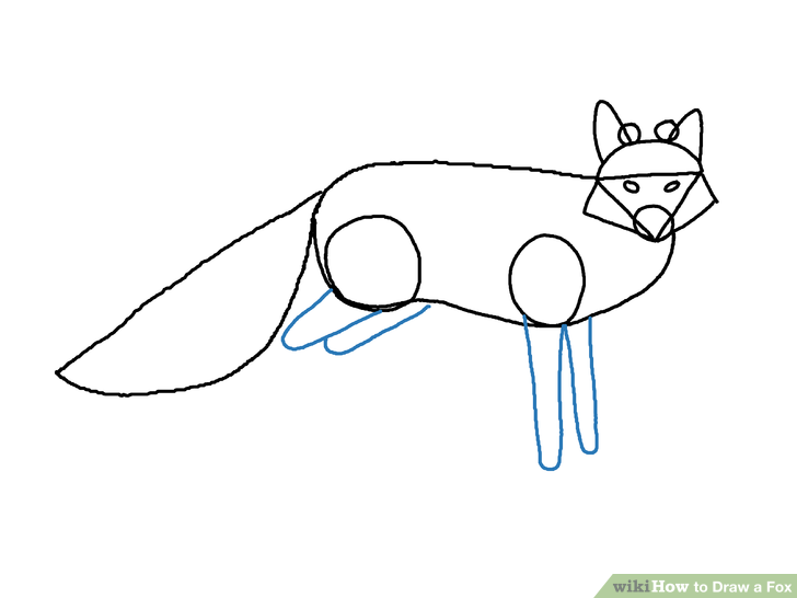 728x546 4 Ways To Draw A Fox - Fox Sketch Easy