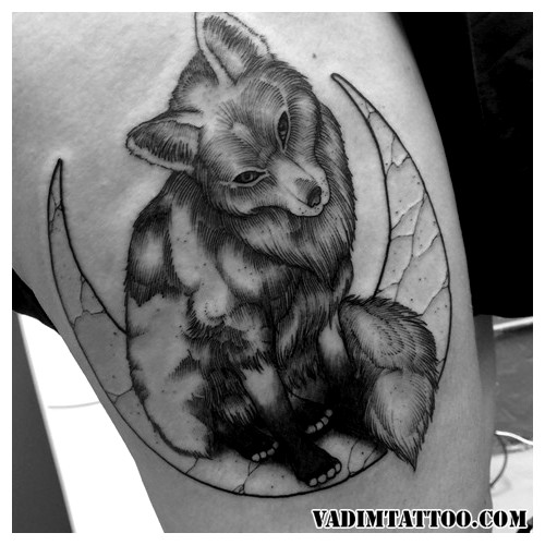 500x500 55 Fox Tattoo Designs - Fox Tattoo Sketch