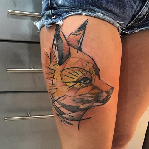 500x500 Fox Tattoo Designs For Men And Women - Fox Tattoo Sketch