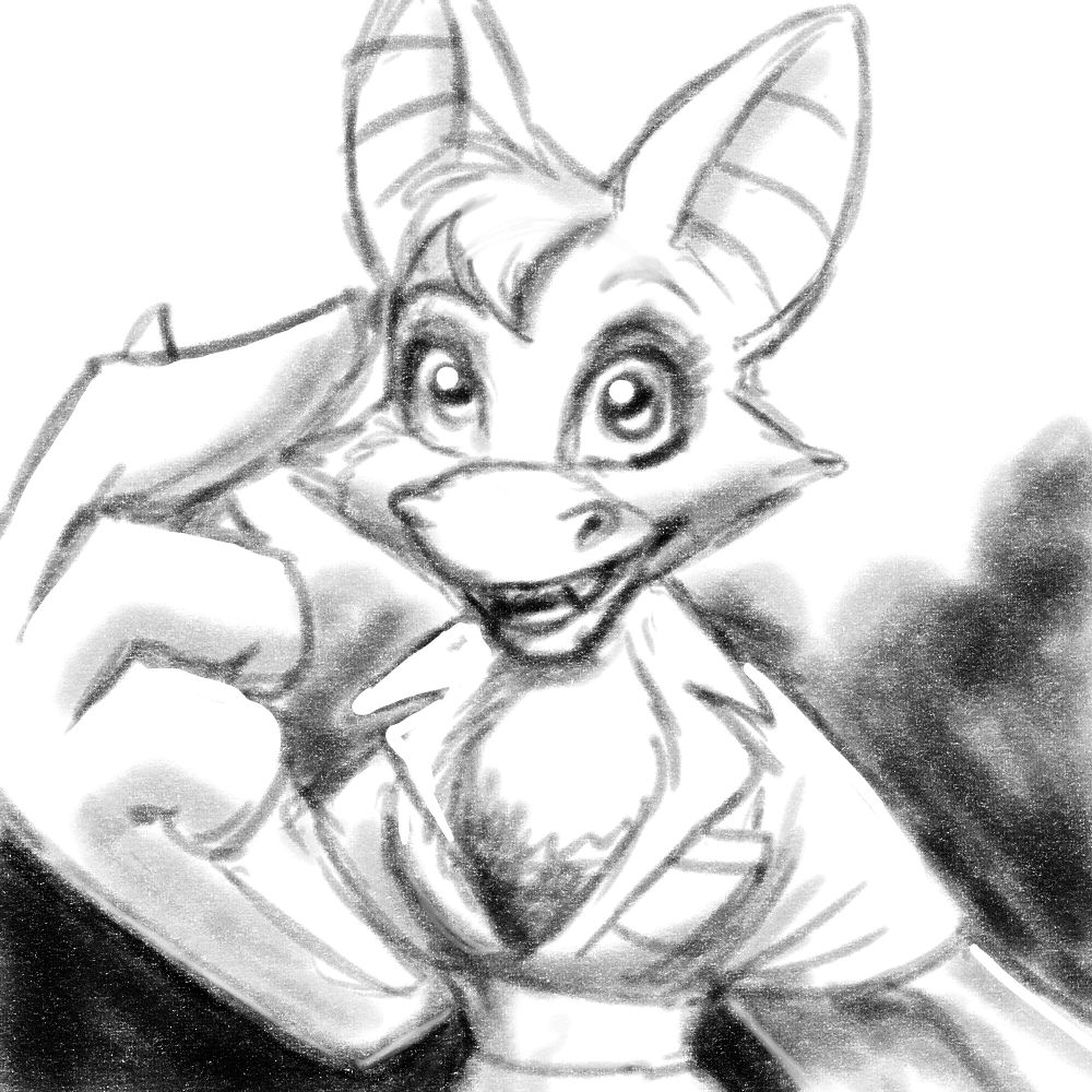 1000x1000 Foxglove Sketch By Hamsy - Foxglove Sketch