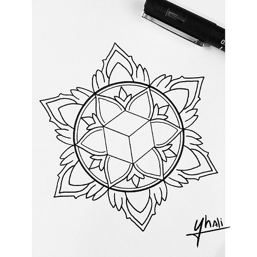 500x500 Little Mandala. Thanks For Looking - Fractal Sketch