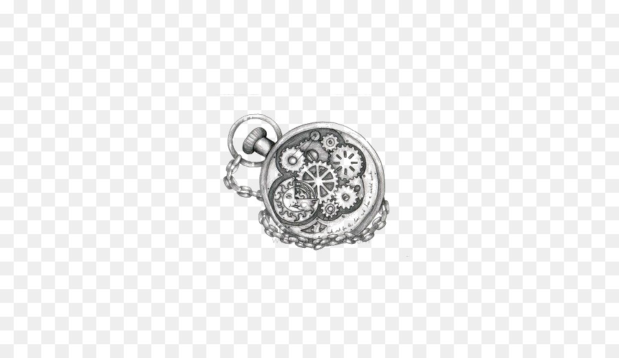 900x520 Download Clock Drawing Watch Tattoo Sketch Retro Mechanical Watch - Frame Tattoo Sketch