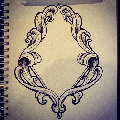 500x500 Framing For The Mountains Sternum Tattoo. Tattoos - Frame Tattoo Sketch