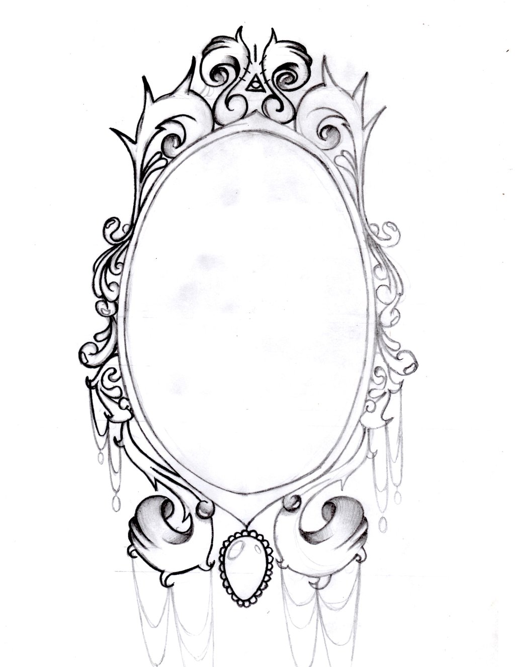 1024x1325 Best Black Frame Tattoo Stencil By Dino - Frame Tattoo Sketch
