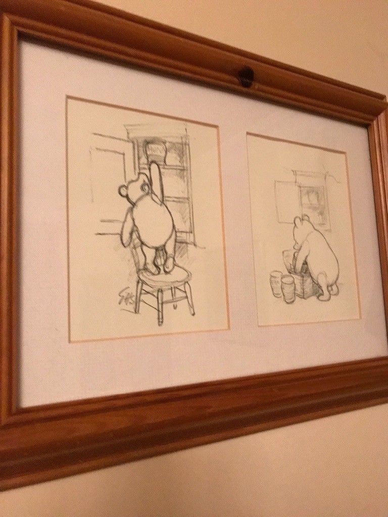 768x1024 Winnie The Pooh Framed Sketch Prints In Hillsborough, County - Framed Sketch Prints