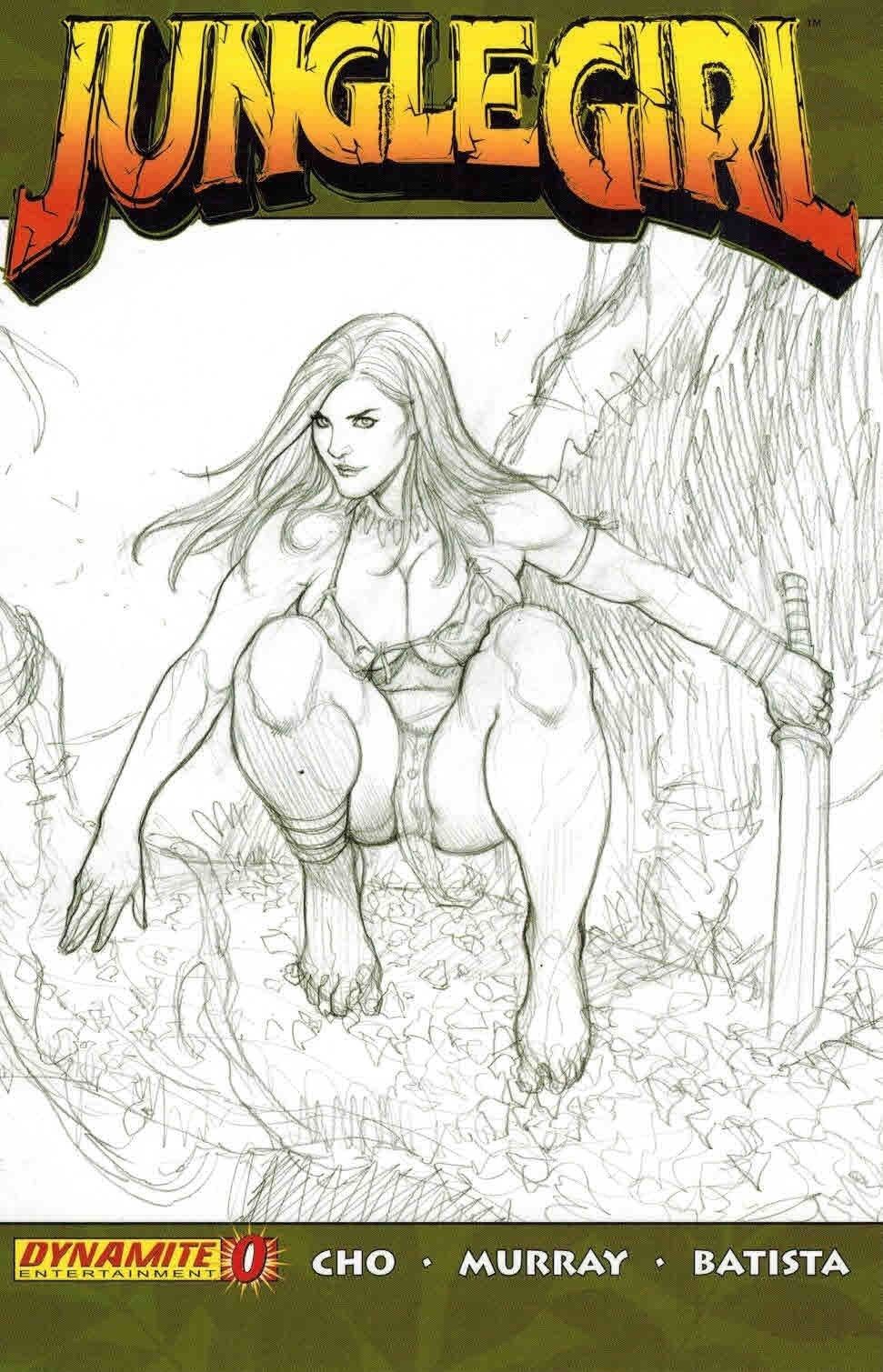 971x1509 Jungle Girl - Frank Cho Sketch