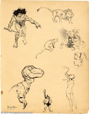 365x470 Frank Frazetta - Frank Frazetta Sketches