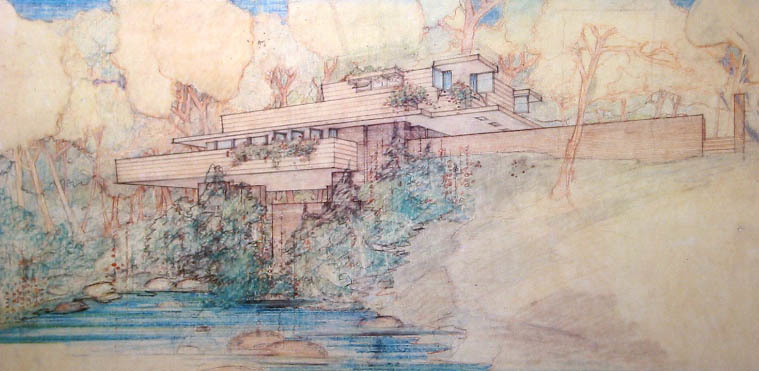 759x371 Frank Lloyd Wright On Drawing - Frank Lloyd Wright Sketches