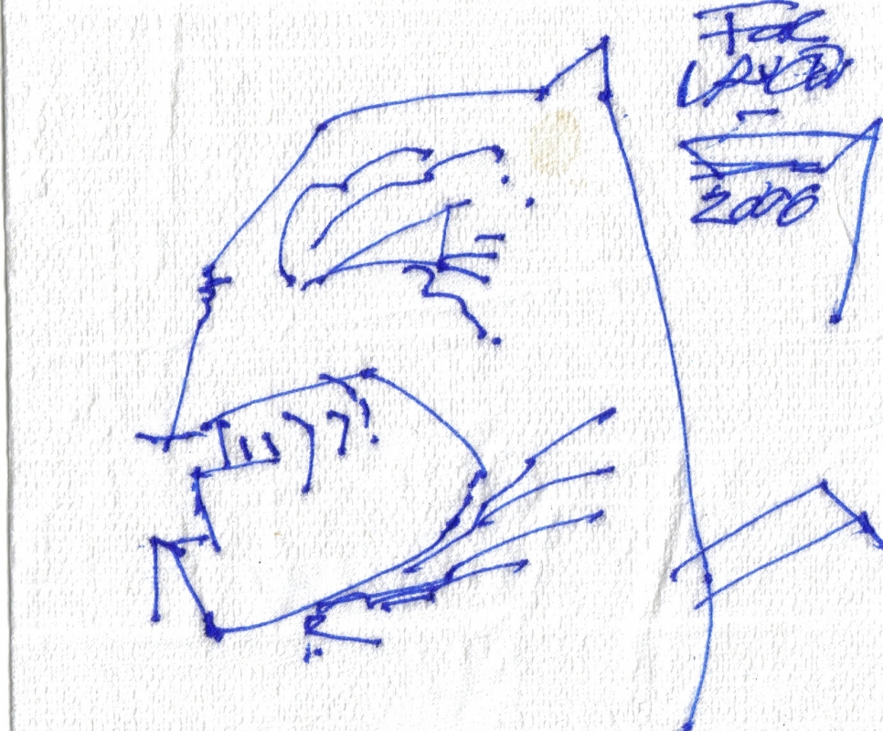 966x800 Frank Miller The Batman Dark Knight Cocktail Napkin Sketch , In - Frank Miller Sketch