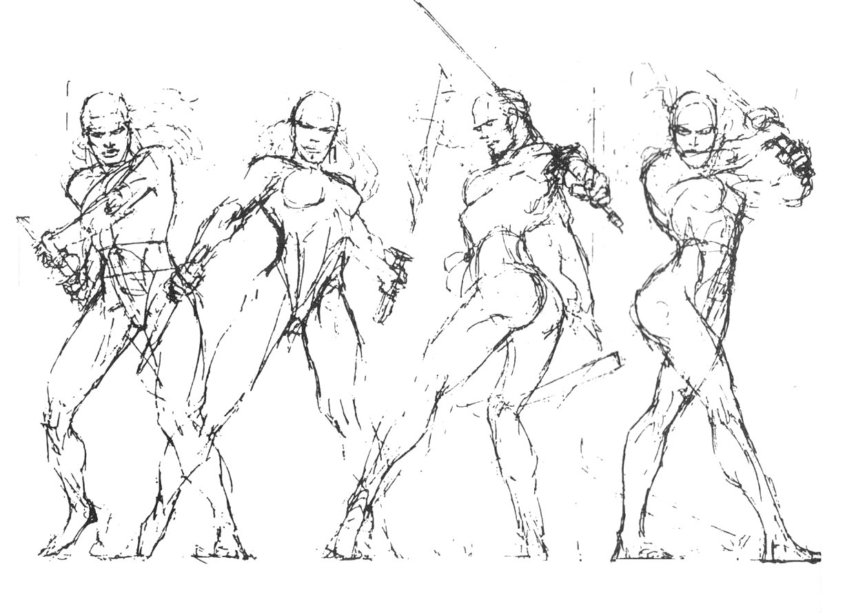 1255x889 Marvel Comics Of The 1980s 1989 - Frank Miller Sketch