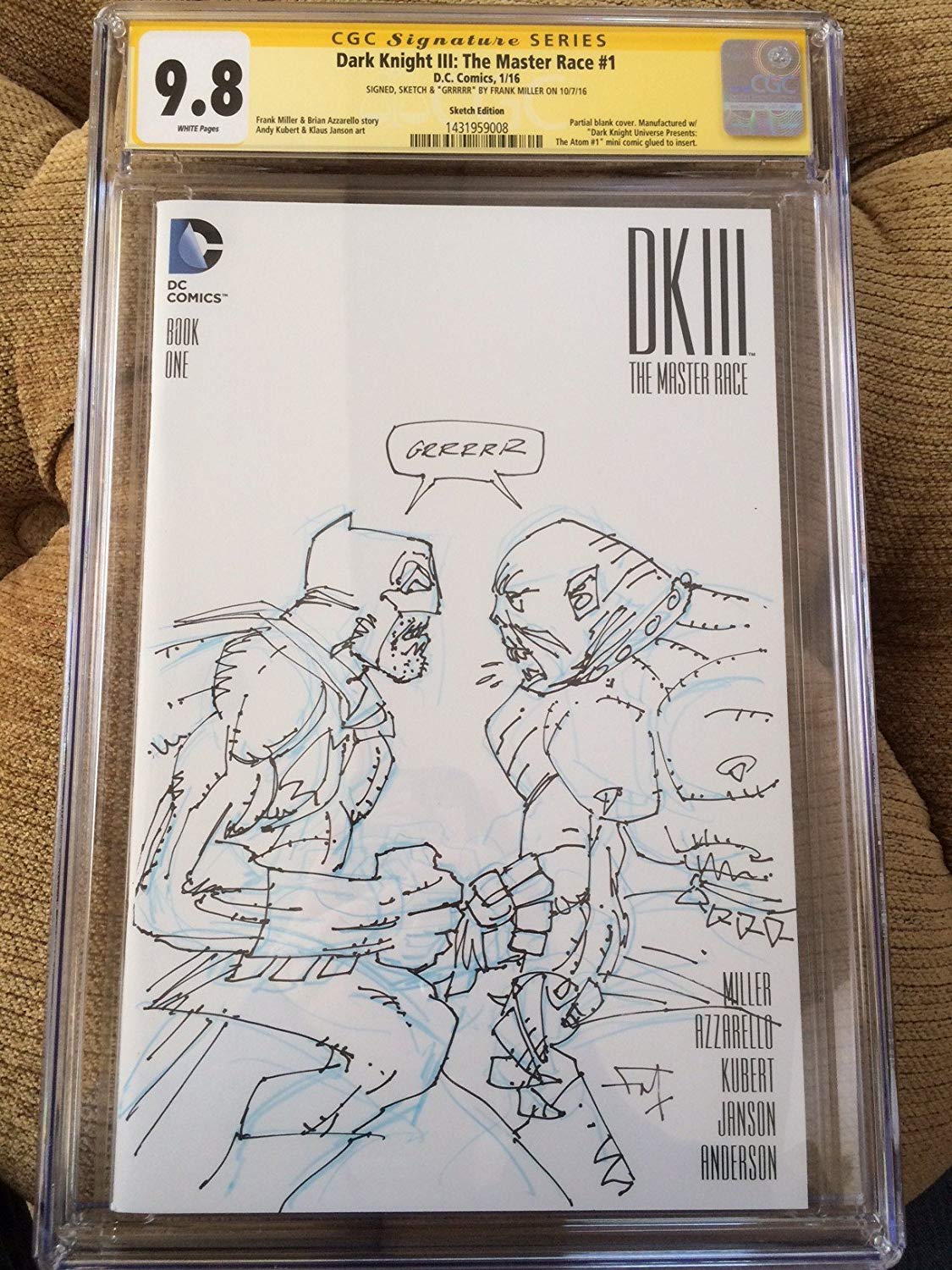 1125x1500 Dark Knight Iii The Master Race - Frank Miller Sketch