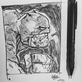 320x320 Fan Art For The Dark Knight Returns From Frank Miller. - Frank Miller Sketch