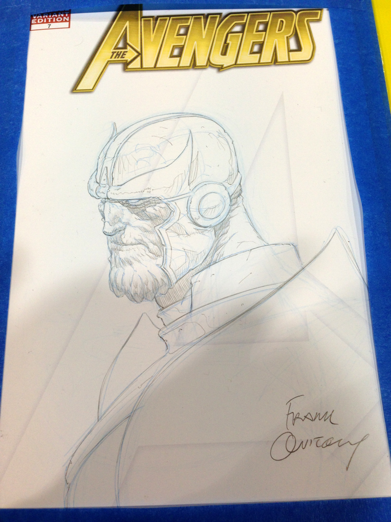 800x1067 Before Amp After Wizard World Chicago Commissions Inks Tom - Frank Quitely Sketch