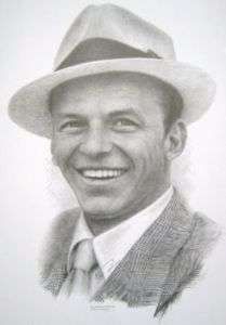 209x300 Frank Sinatra Pencil Drawing Print Jonathan Wood New Drawings - Frank Sinatra Sketch