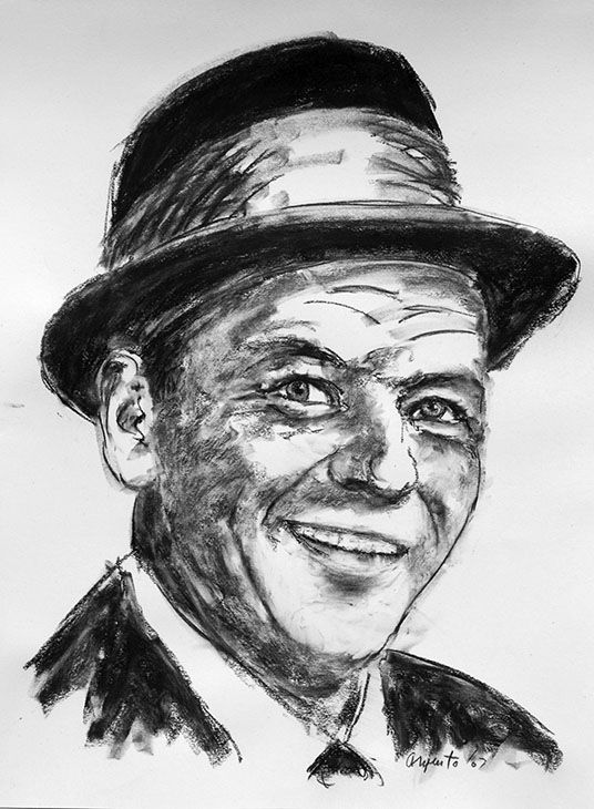 536x730 Frank Sinatra Print - Frank Sinatra Sketch