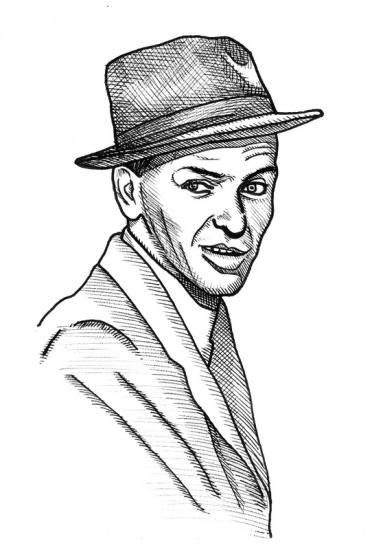 Frank Sinatra Sketch at PaintingValley.com | Explore collection of ...