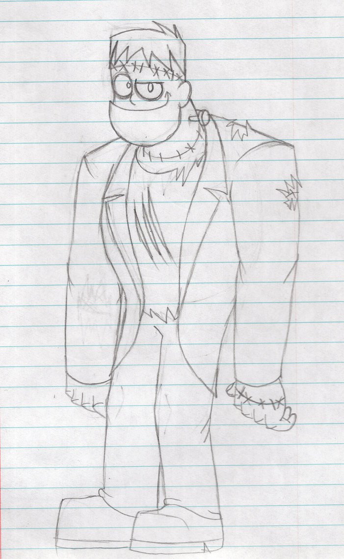 701x1140 Frankenstein Sketch By Yojama - Frankenstein Sketch
