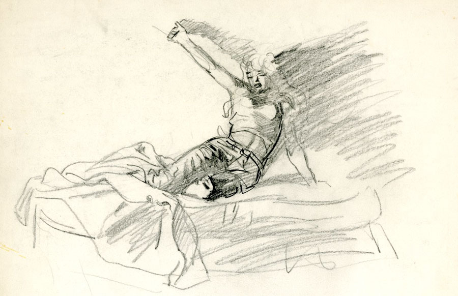 900x582 Frank Frazetta And Come The Dawn - Frazetta Sketches