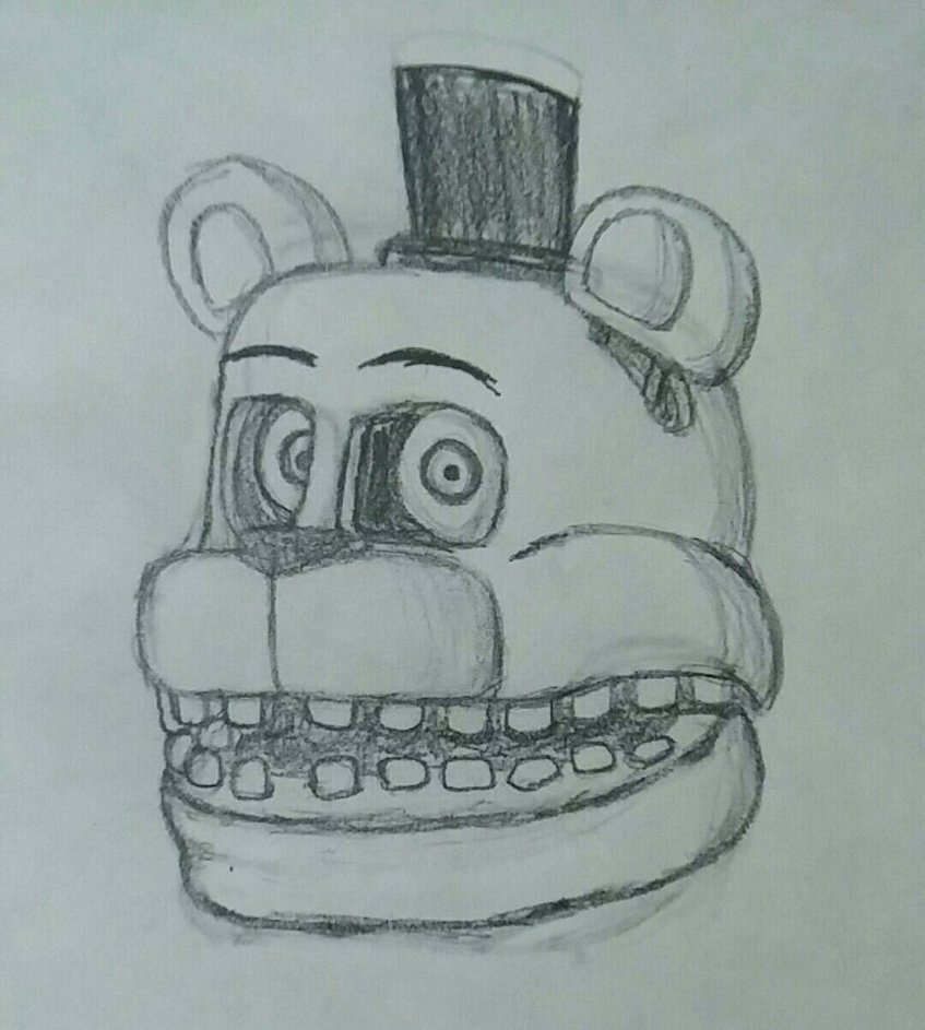 847x943 Freddy Fazbear Sketch By Shadowartist111 - Freddy Fazbear Sketch