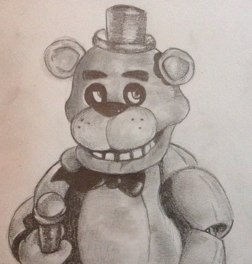 873x915 Freddy Fazbear Sketch By 5nafisawesome - Freddy Fazbear Sketch