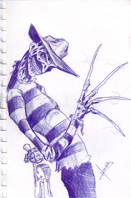 428x645 Freddy Krueger - Freddy Krueger Sketch