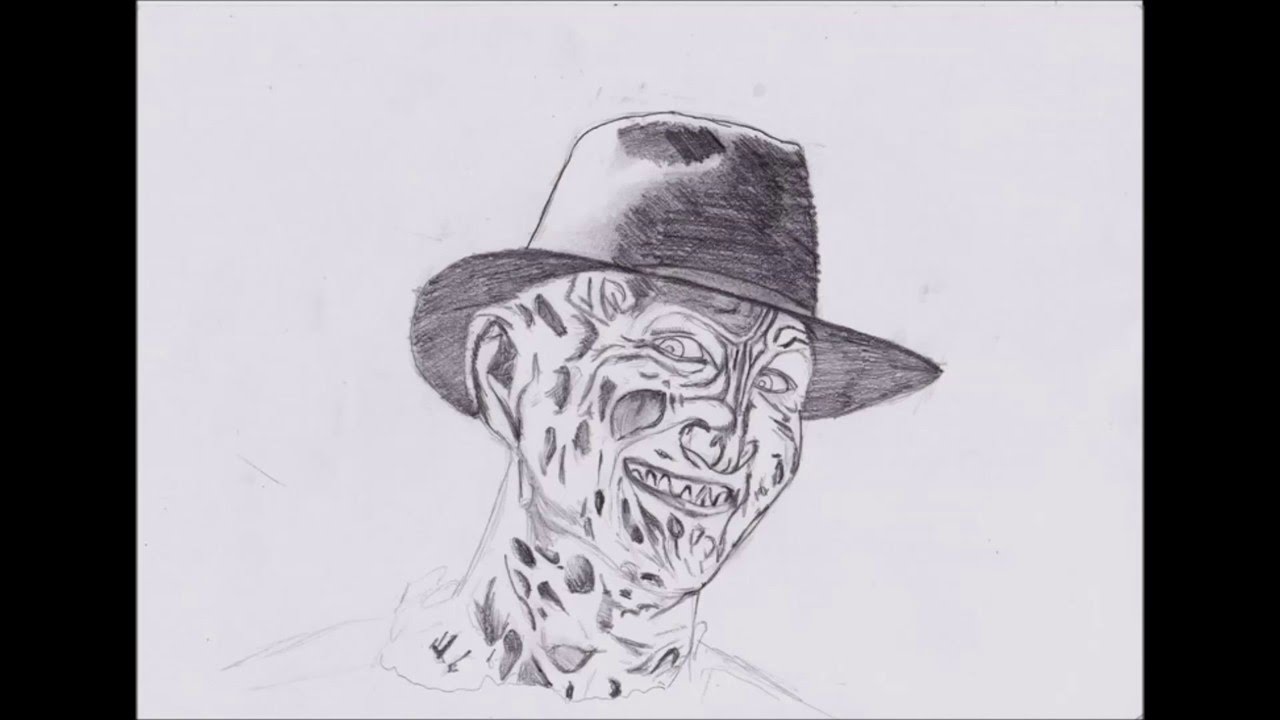 1280x720 How To Draw Freddy Krueger - Freddy Krueger Sketch