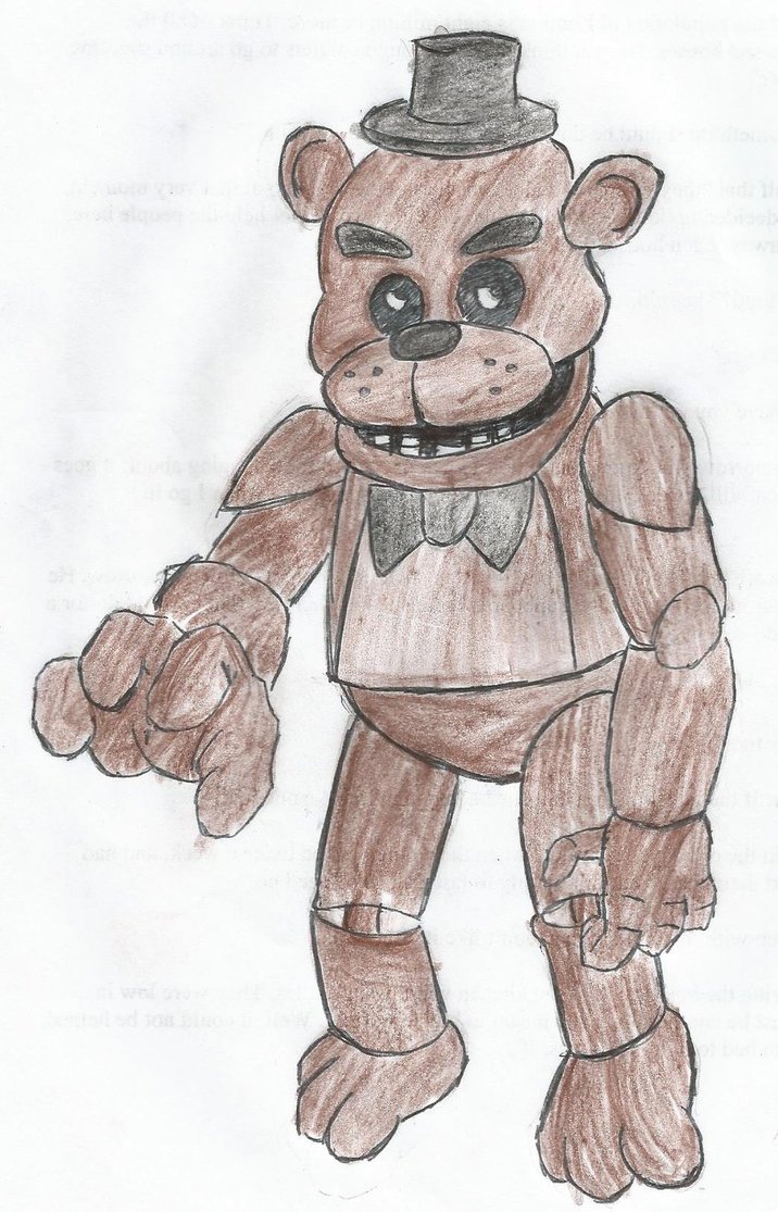 716x1115 Freddy Sketch (Five Nights - Freddy Sketch